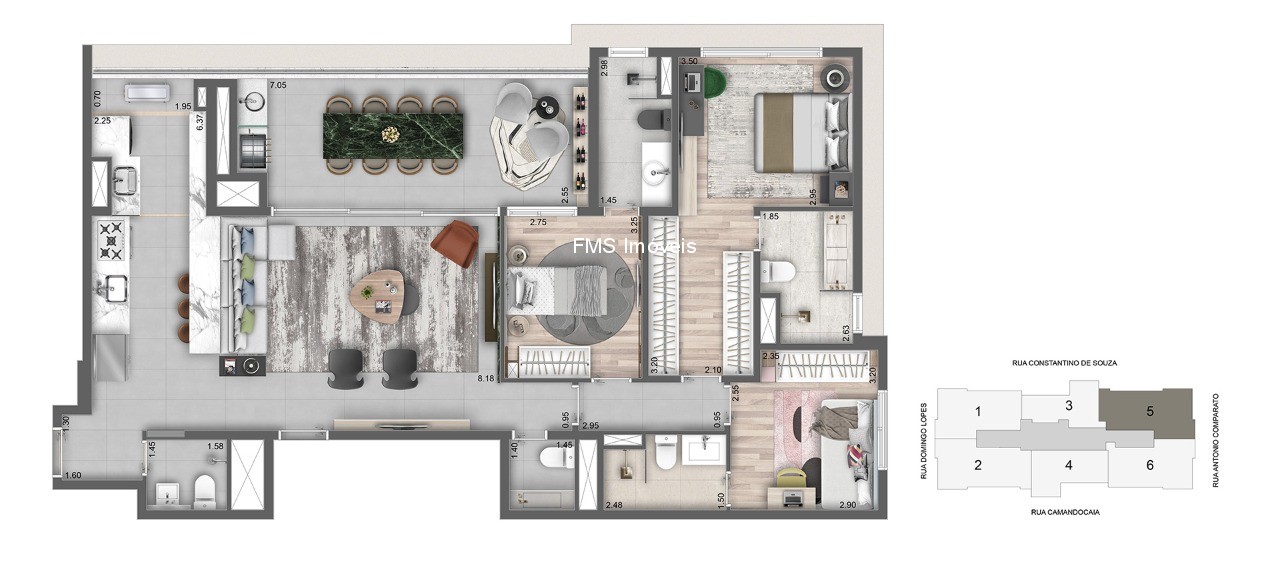 Apartamento, 3 quartos, 145 m² - Foto 2