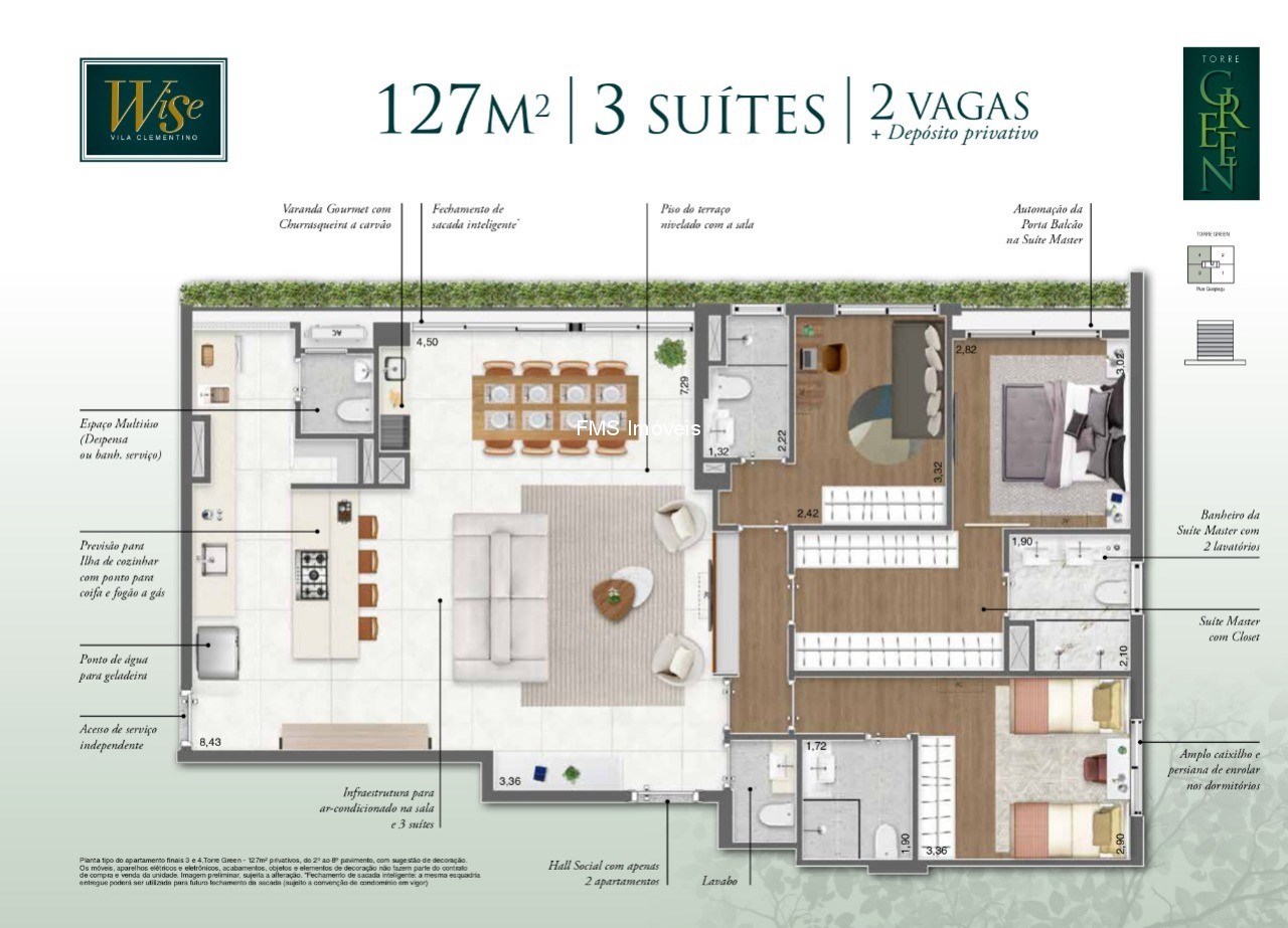 Apartamento, 4 quartos, 127 m² - Foto 15