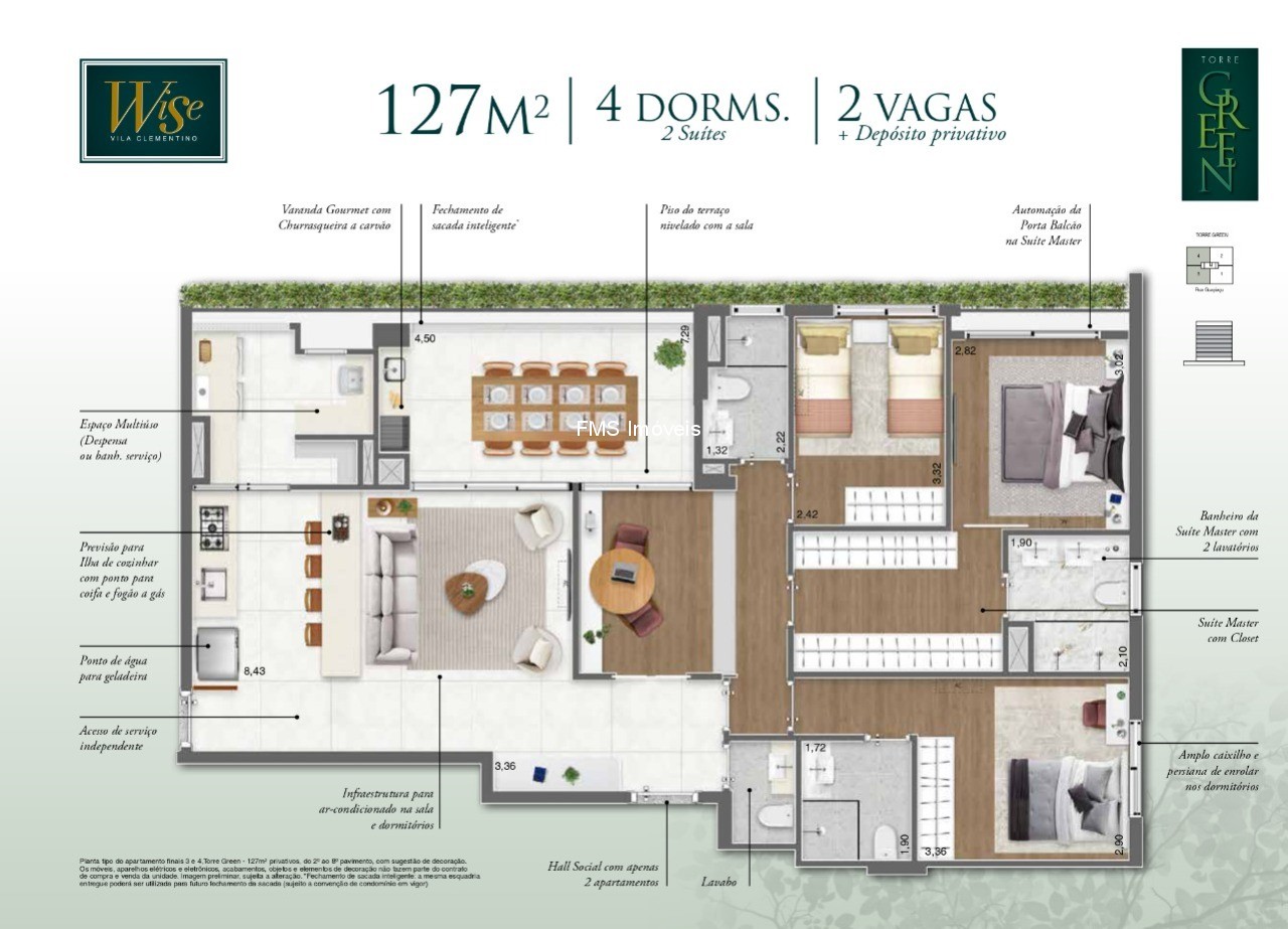 Apartamento, 4 quartos, 127 m² - Foto 16