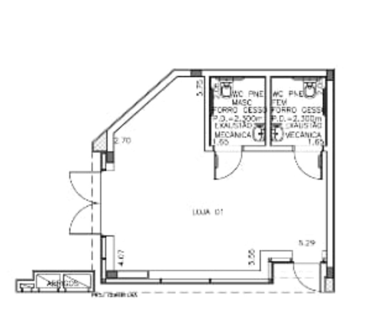 Loja-Salão, 47 m² - Foto 2