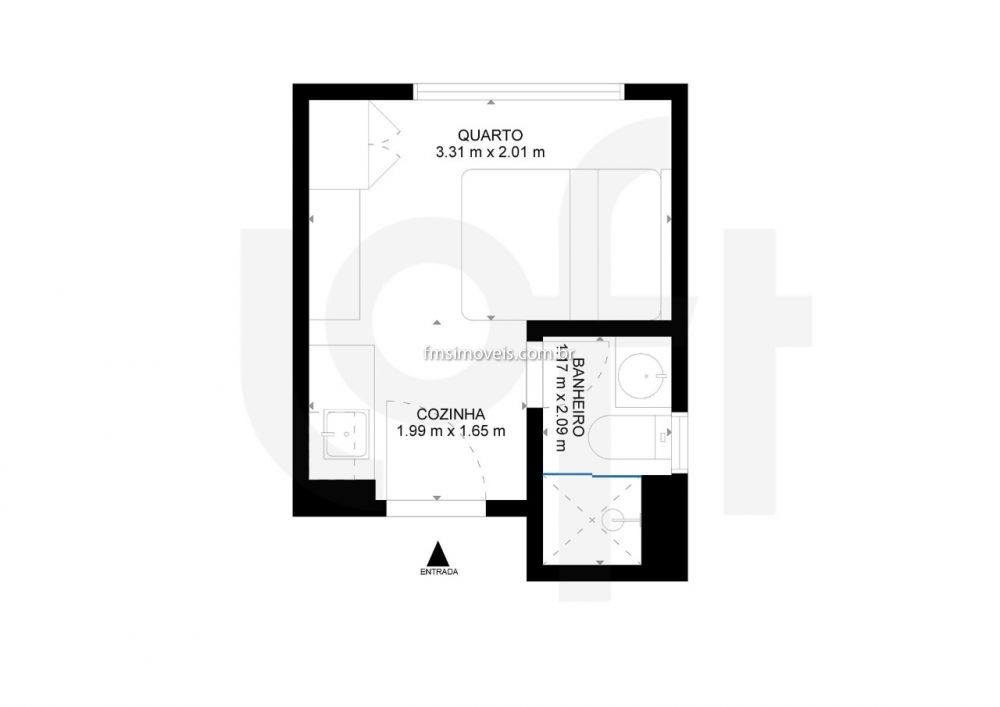 Apartamento à venda com 1 quarto, 14m² - Foto 11