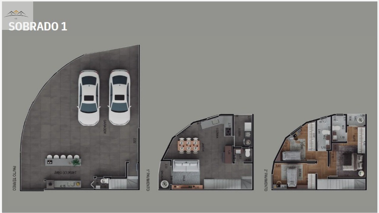 Casa, 3 quartos, 124 m² - Foto 2