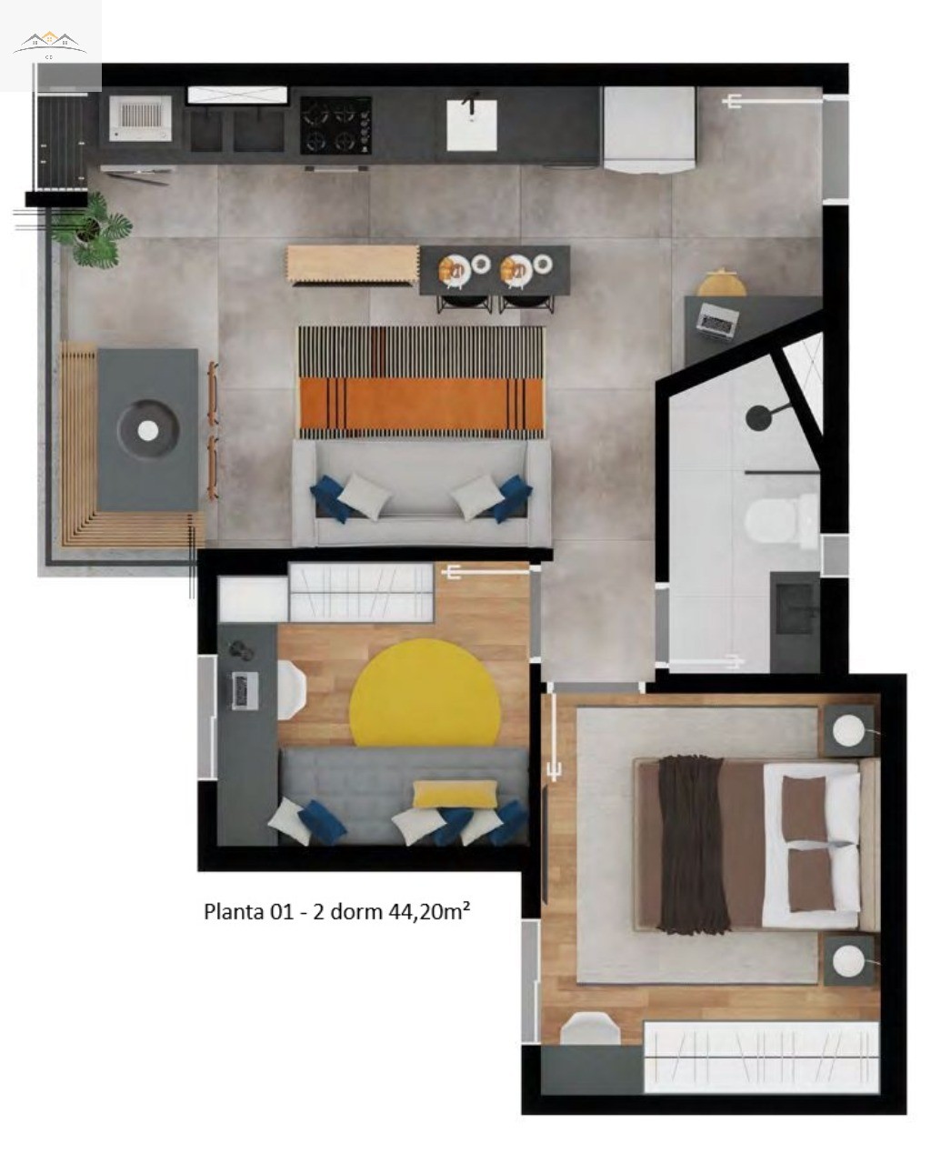 Apartamento, 2 quartos, 49 m² - Foto 17