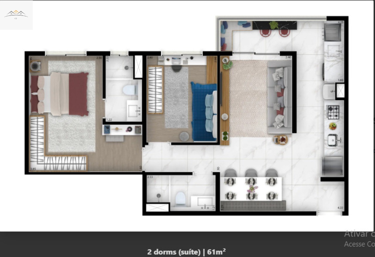 Apartamento, 2 quartos, 57 m² - Foto 21