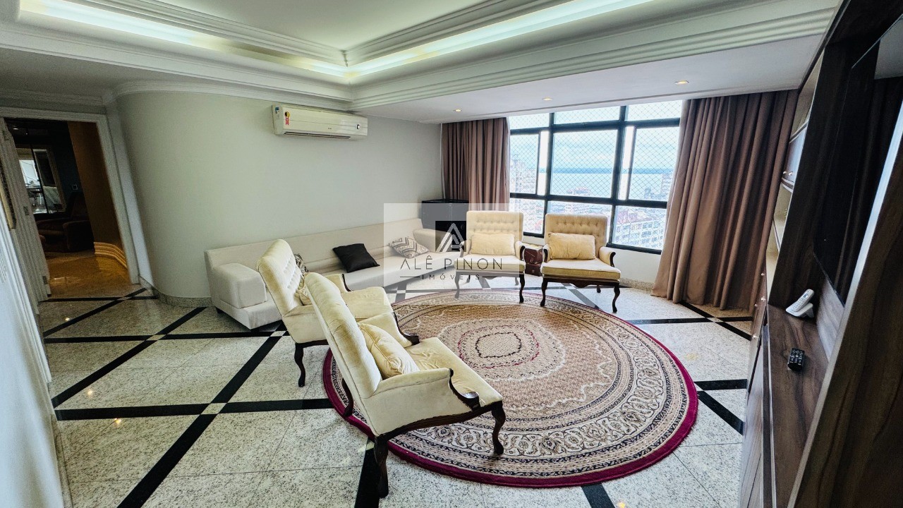 Imperdível apartamento de luxo com 4 quartos e 4 suítes na Campina, Belém-PA - 512m², 4 vagas!