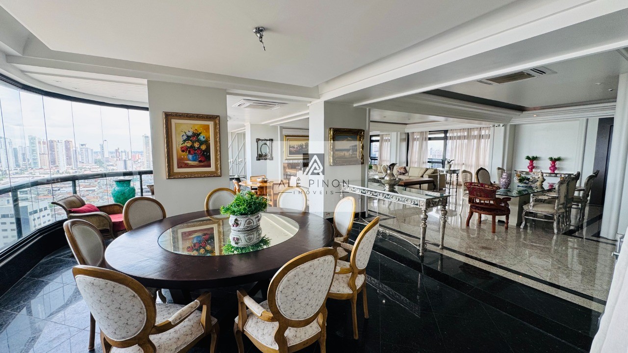 Imperdível apartamento de luxo com 4 quartos e 4 suítes na Campina, Belém-PA - 512m², 4 vagas!