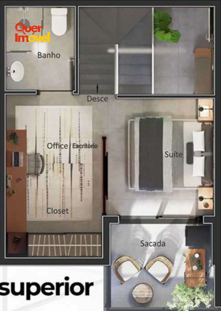 Apartamento, 1 quarto, 65 m² - Foto 3