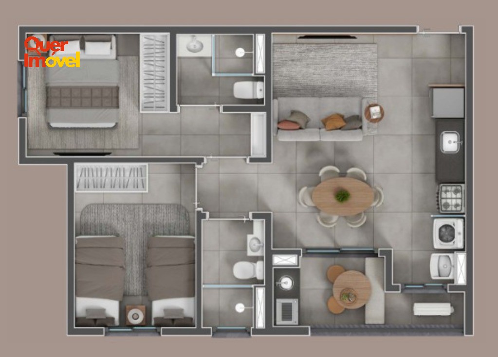 Apartamento, 2 quartos, 55 m² - Foto 5