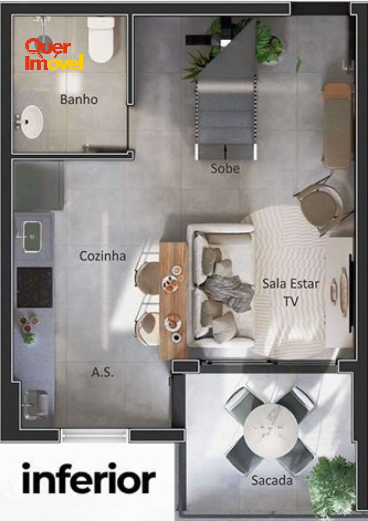 Apartamento, 1 quarto, 65 m² - Foto 2