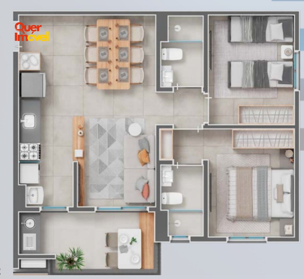 Apartamento, 2 quartos, 62 m² - Foto 5