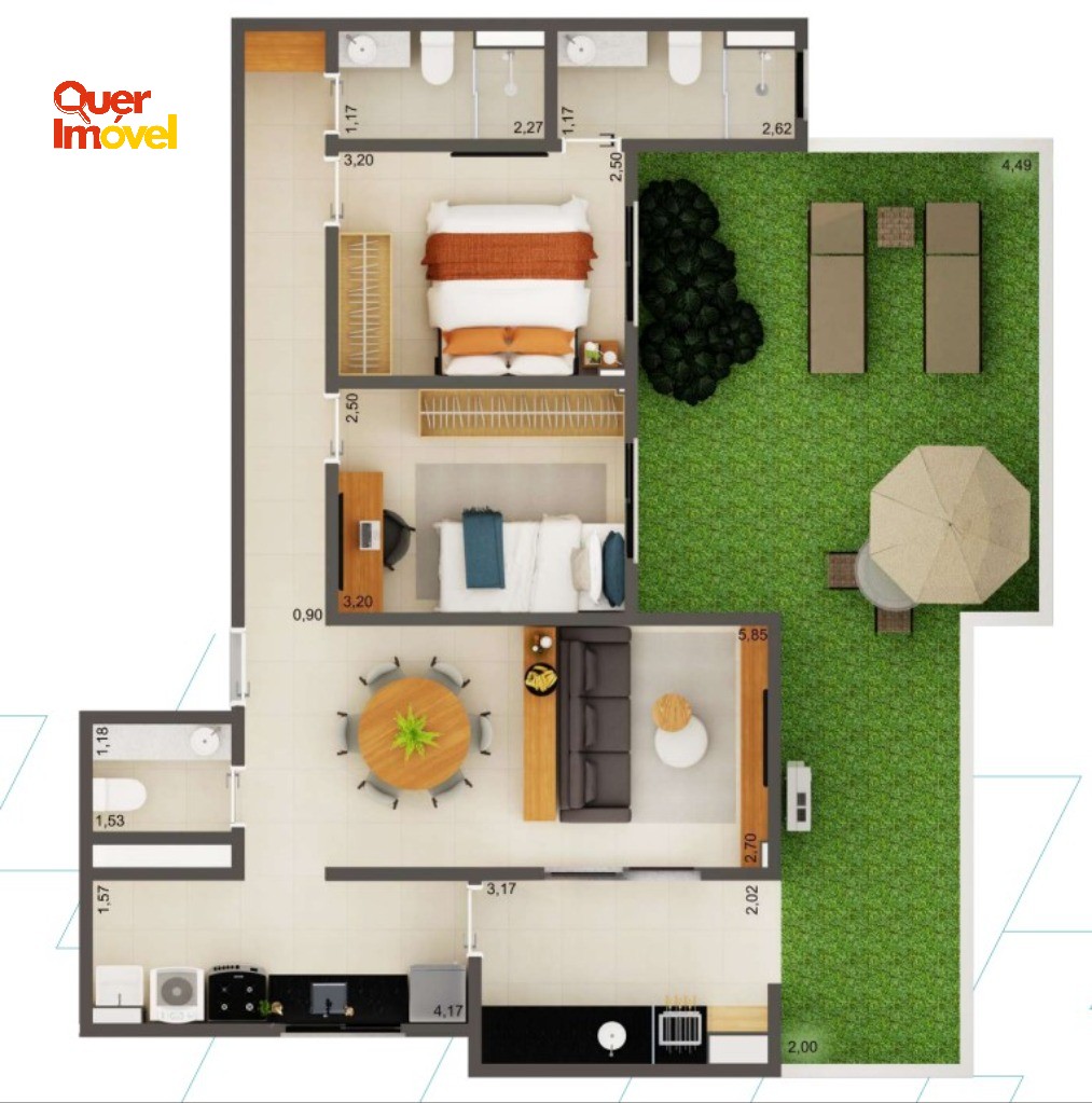 Apartamento, 2 quartos, 70 m² - Foto 3
