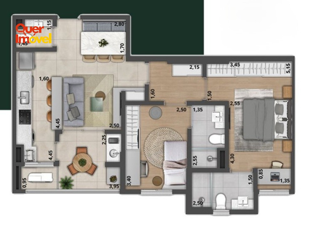 Apartamento, 2 quartos, 72 m² - Foto 4
