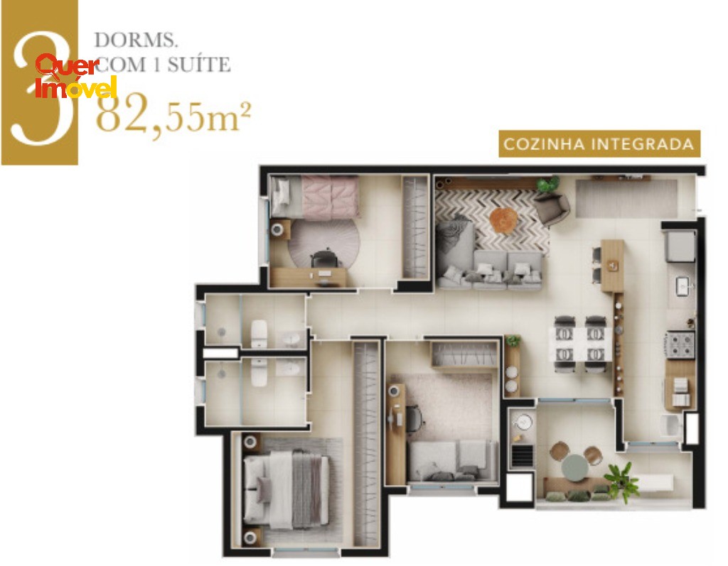 Apartamento à venda em ribeirão preto-sp, alamedas do botâni