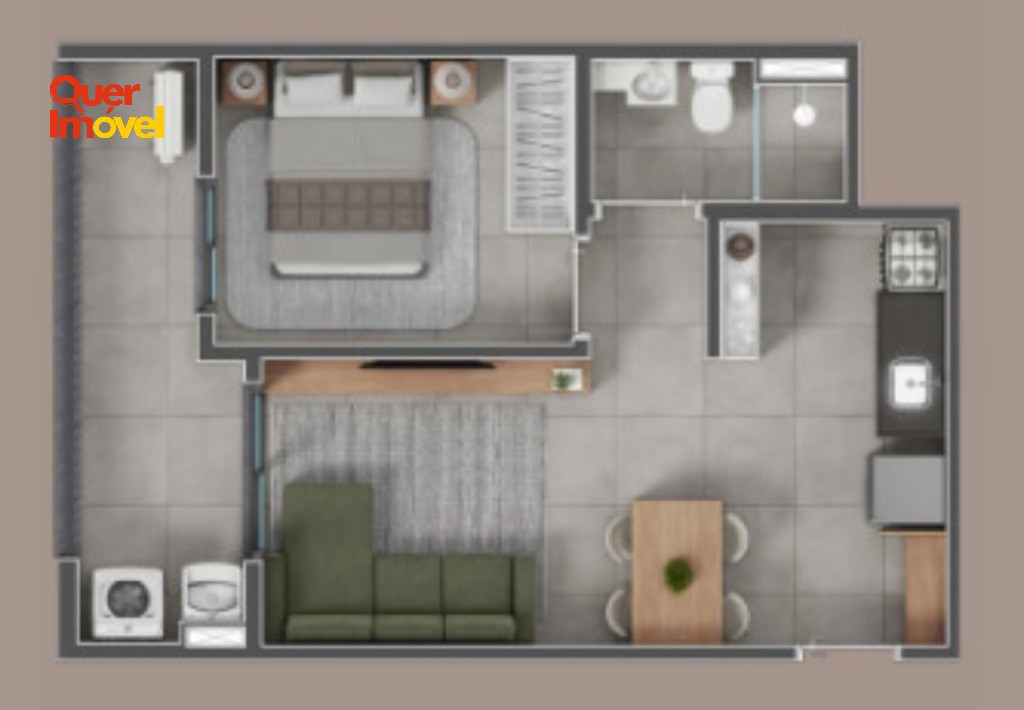Apartamento, 1 quarto, 42 m² - Foto 3
