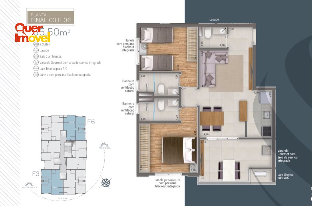 Apartamento, 2 quartos, 65 m² - Foto 7