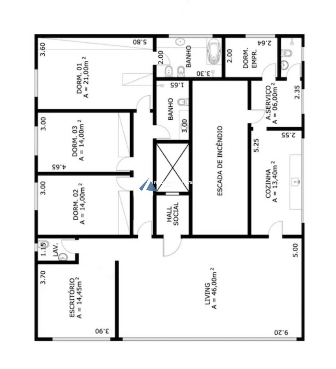Apartamento, 3 quartos, 189 m² - Foto 2