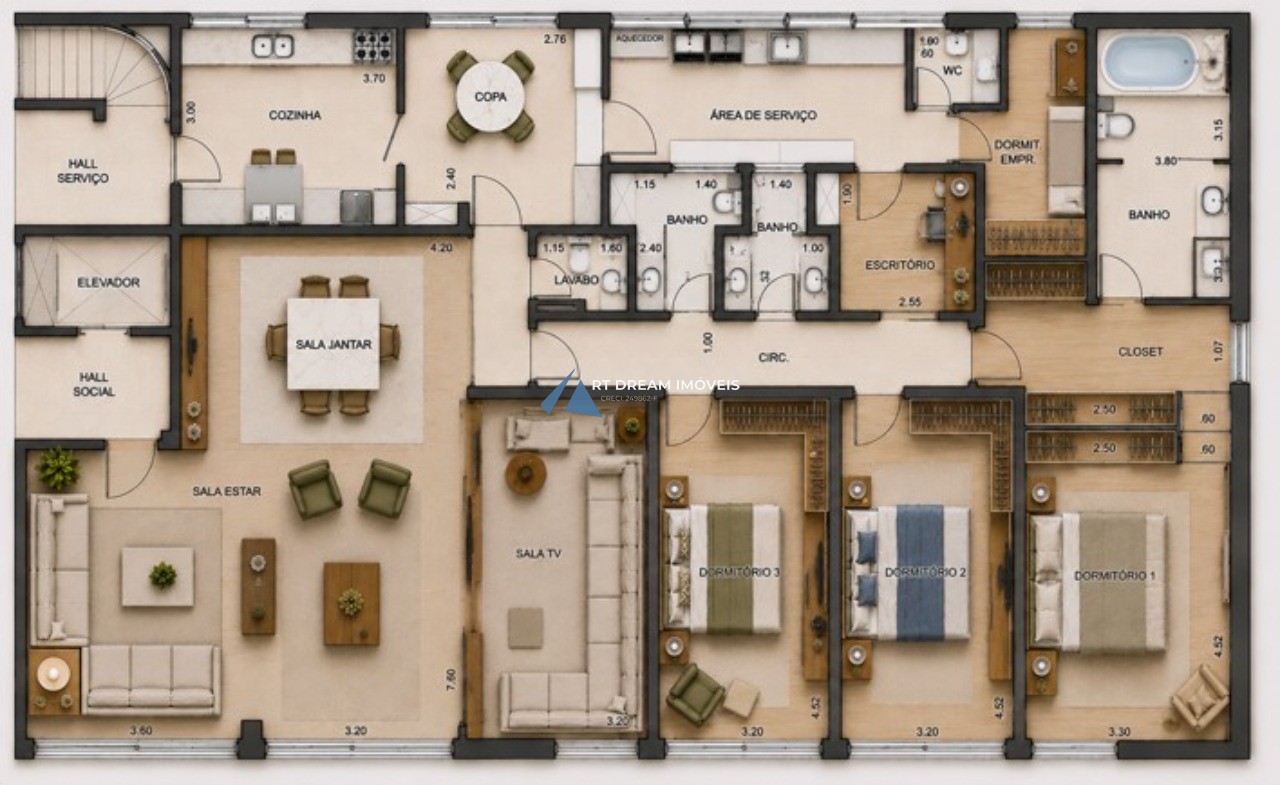 Apartamento, 3 quartos, 230 m² - Foto 39