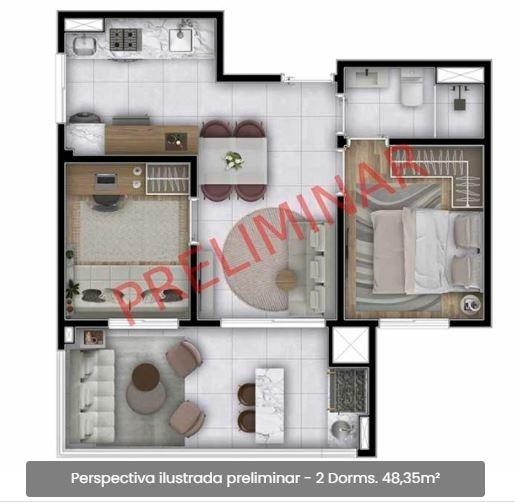 Apartamento, 2 quartos, 33 m² - Foto 20