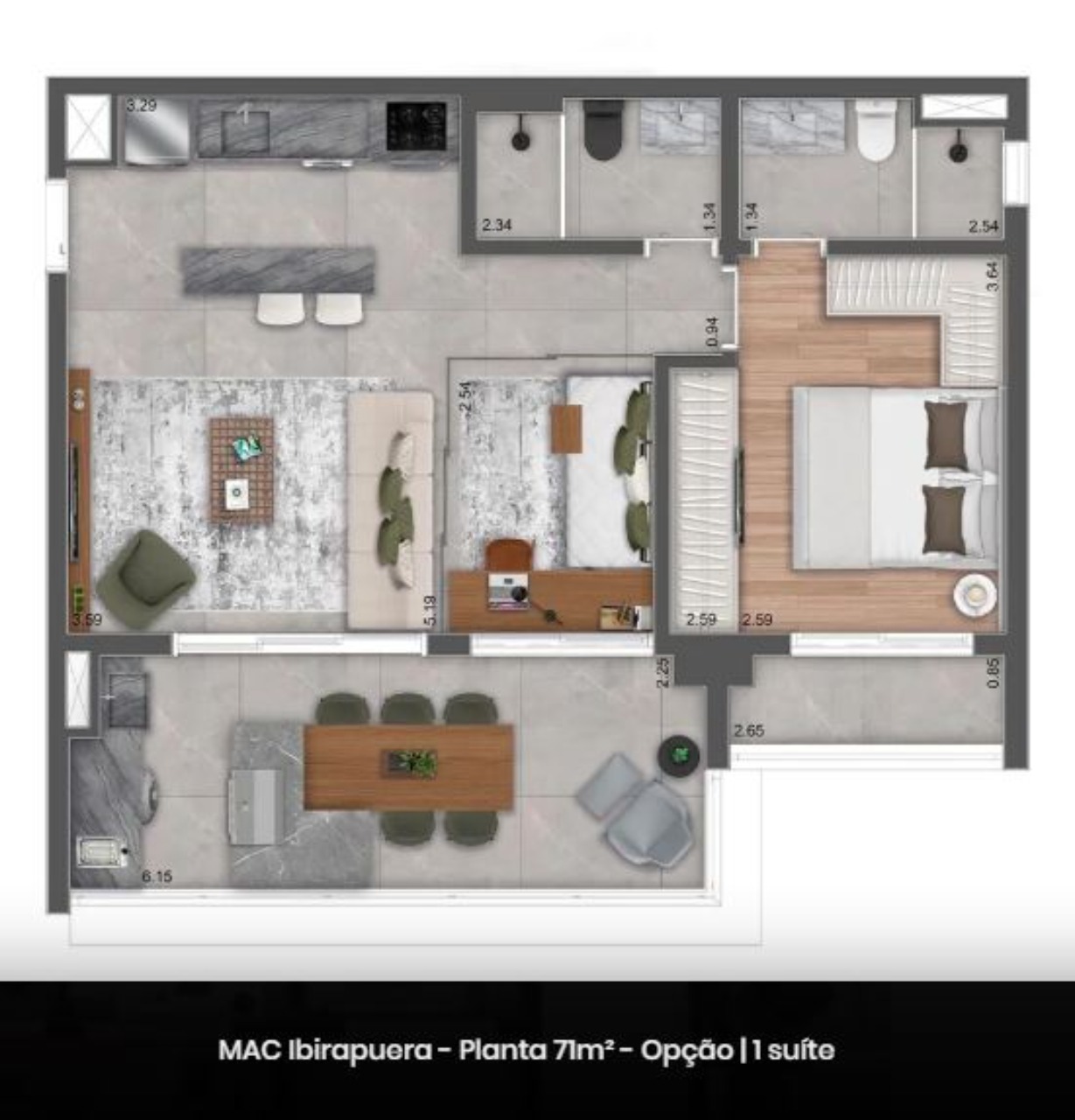 Apartamento, 1 quarto, 52 m² - Foto 24