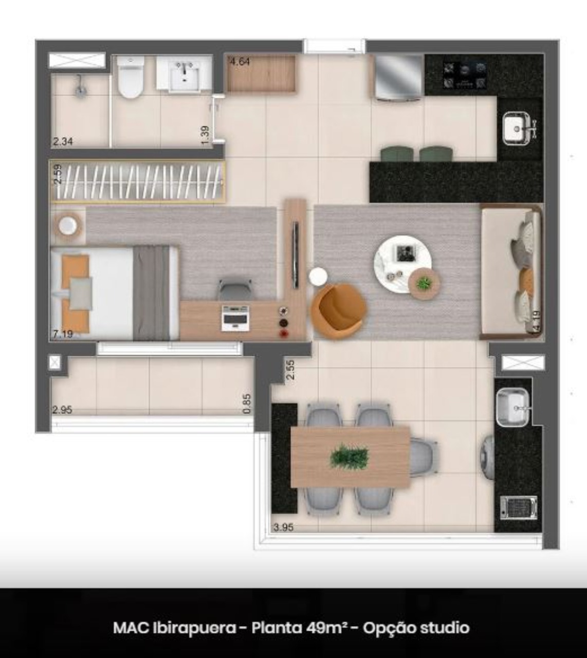 Apartamento, 1 quarto, 52 m² - Foto 20