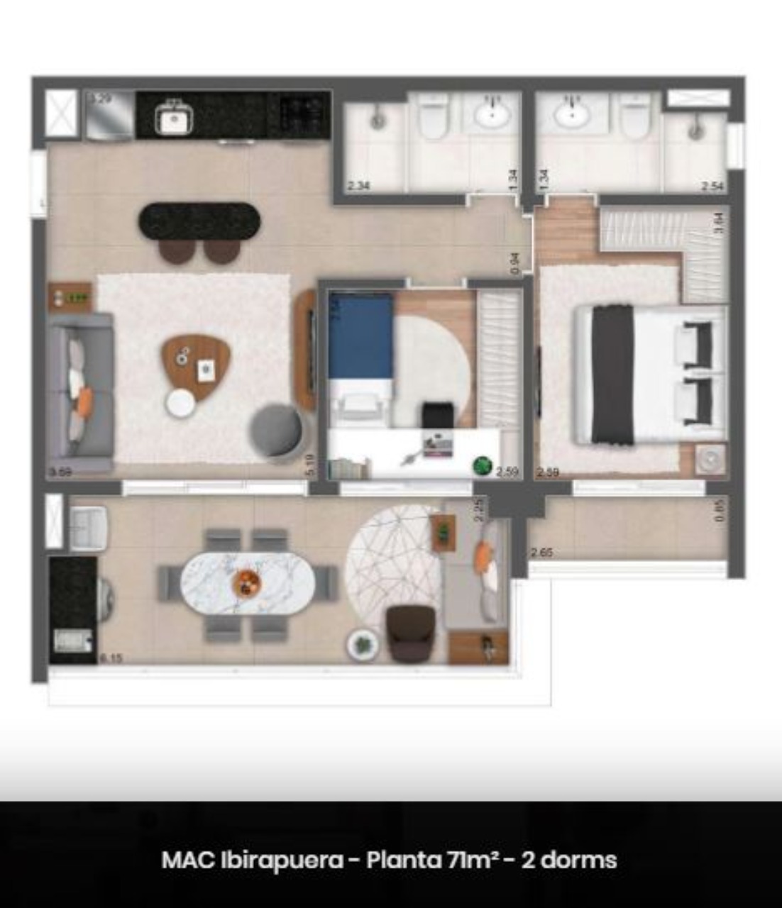 Apartamento, 1 quarto, 52 m² - Foto 23