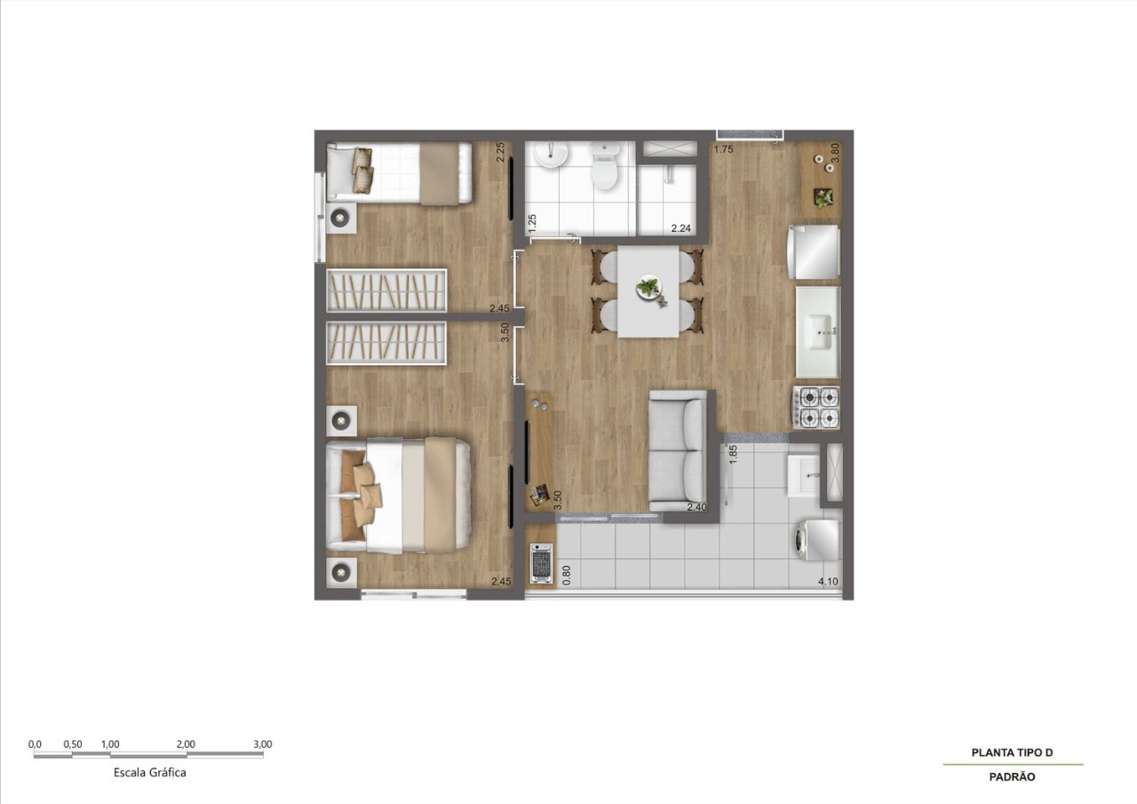 Apartamento, 2 quartos, 38 m² - Foto 25