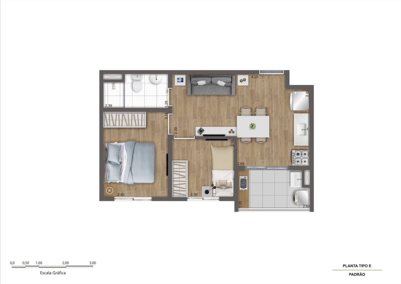 Apartamento, 2 quartos, 38 m² - Foto 26