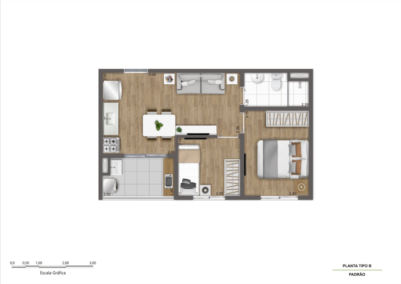 Apartamento, 2 quartos, 38 m² - Foto 23