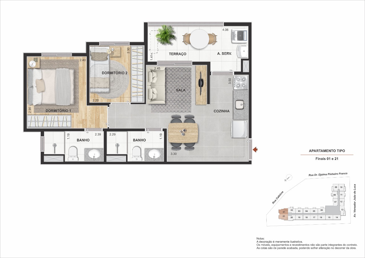Apartamento, 2 quartos, 46 m² - Foto 28