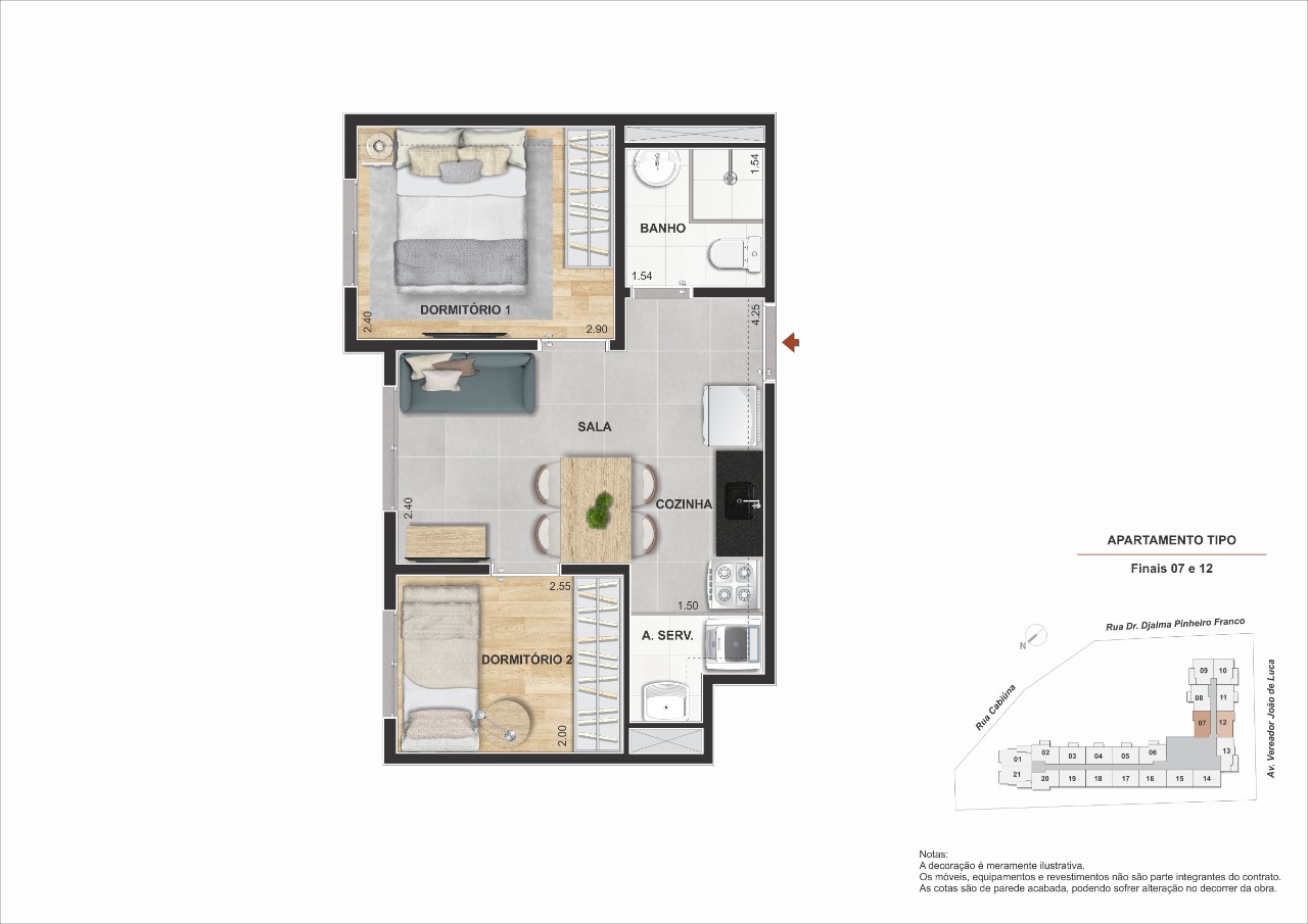Apartamento, 2 quartos, 46 m² - Foto 24