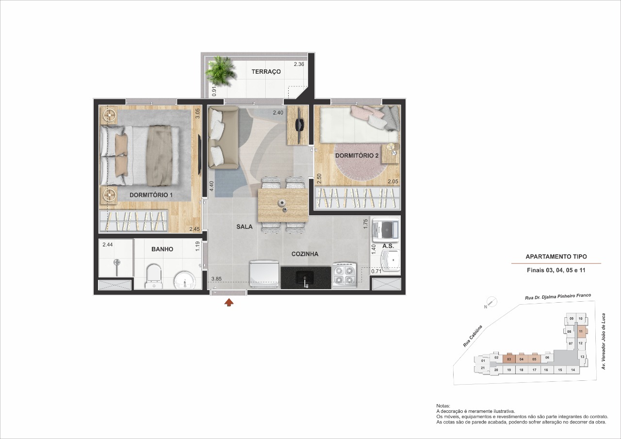 Apartamento, 2 quartos, 46 m² - Foto 23