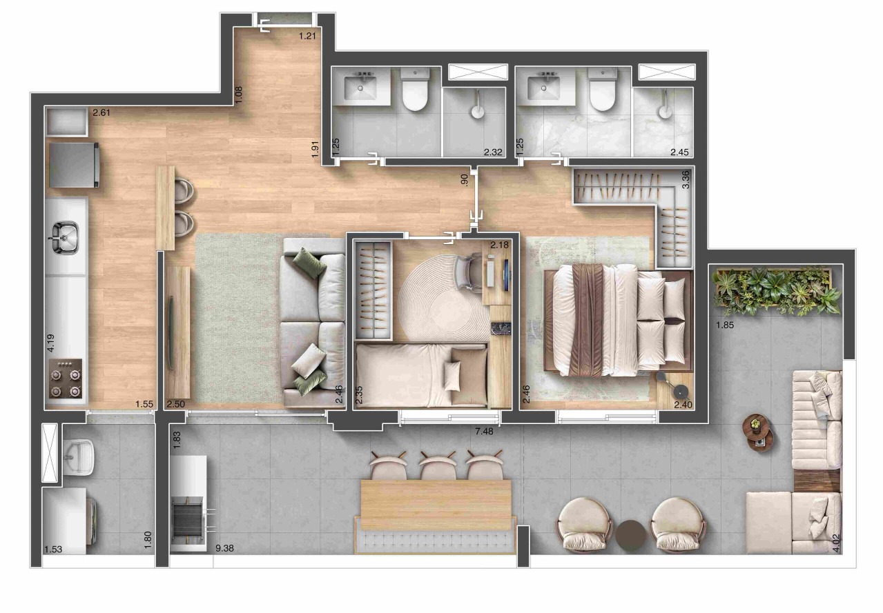 Apartamento, 1 quarto, 24 m² - Foto 12