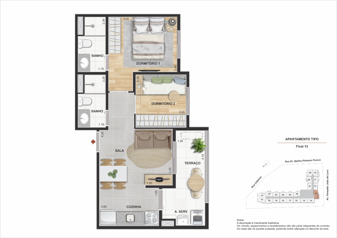 Apartamento, 2 quartos, 46 m² - Foto 27