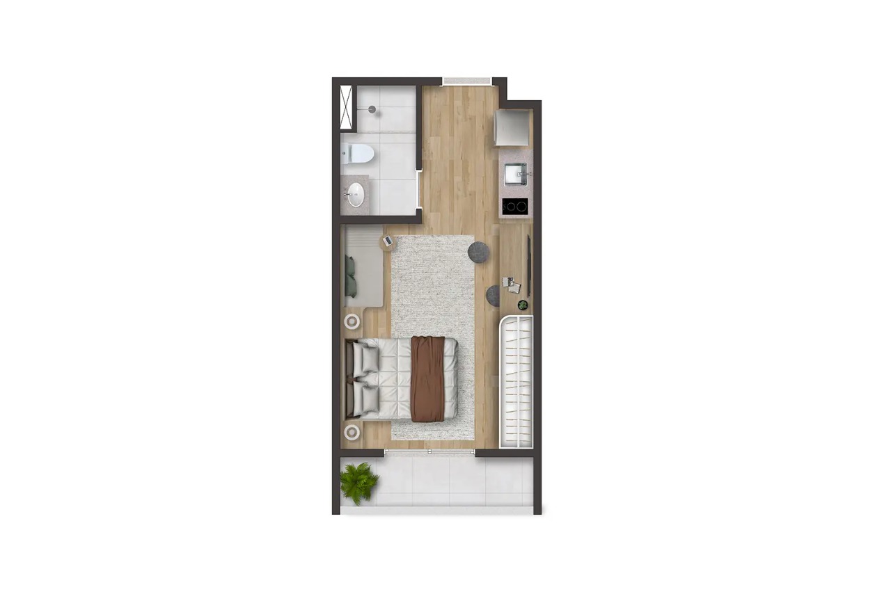Apartamento, 1 quarto, 26 m² - Foto 11