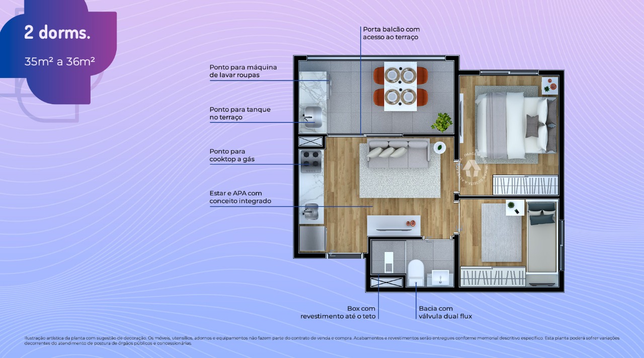 Apartamento, 2 quartos, 35 m² - Foto 15