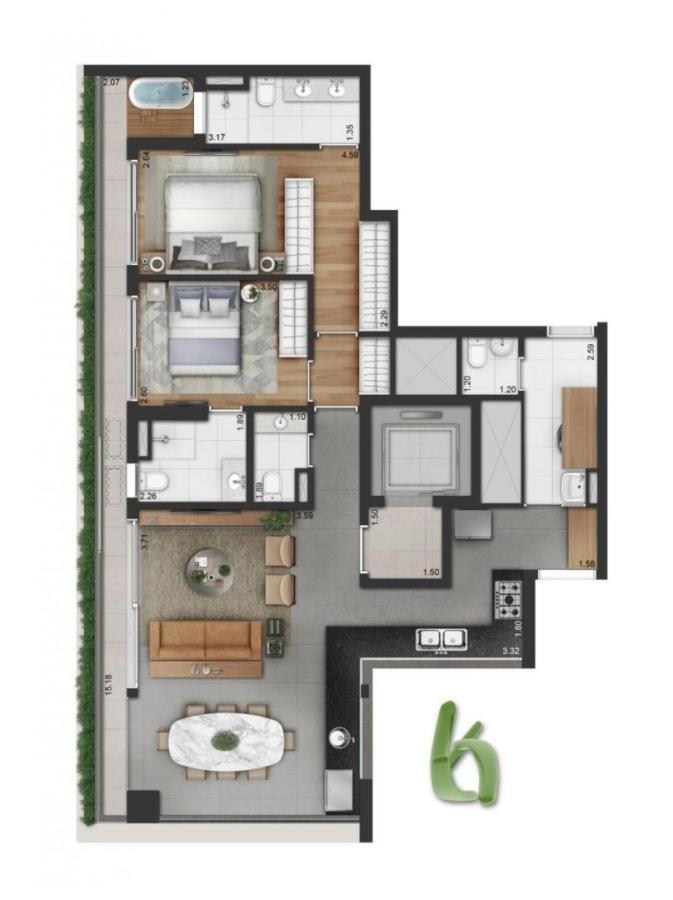 Apartamento, 1 quarto, 22 m² - Foto 24