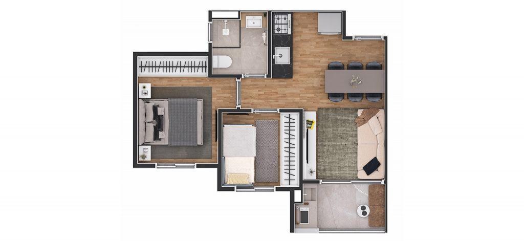 Apartamento, 2 quartos, 40 m² - Foto 18