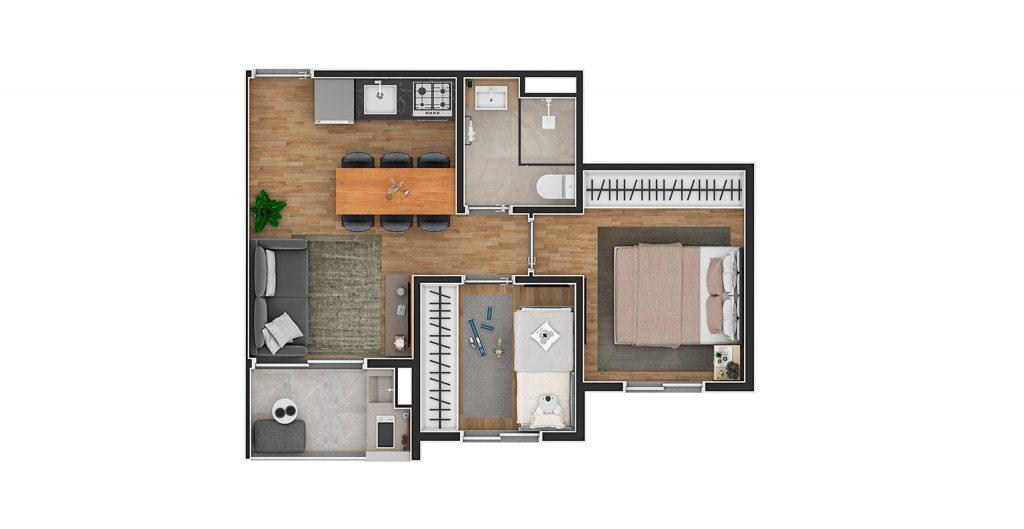 Apartamento, 2 quartos, 40 m² - Foto 17