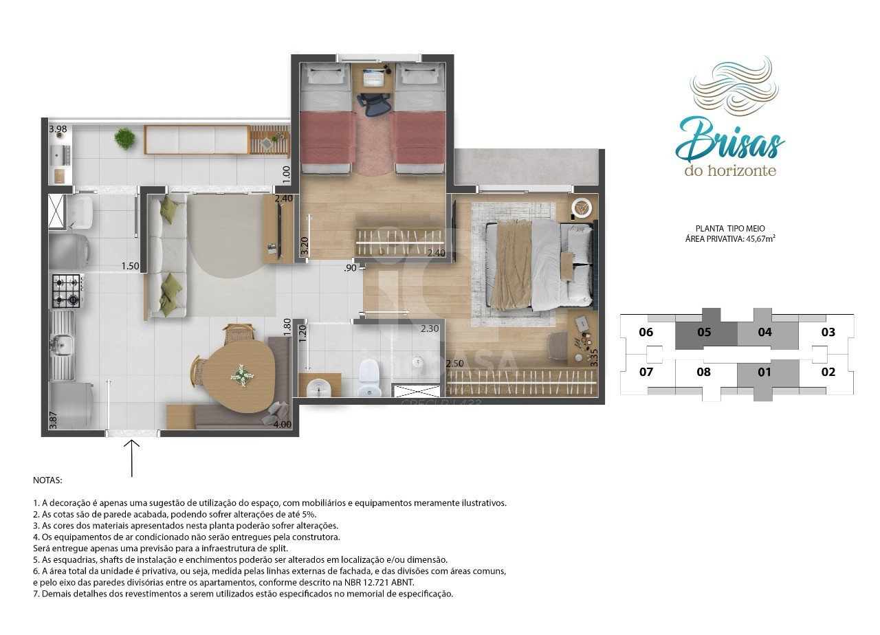 Apartamento, 2 quartos, 43 m² - Foto 24