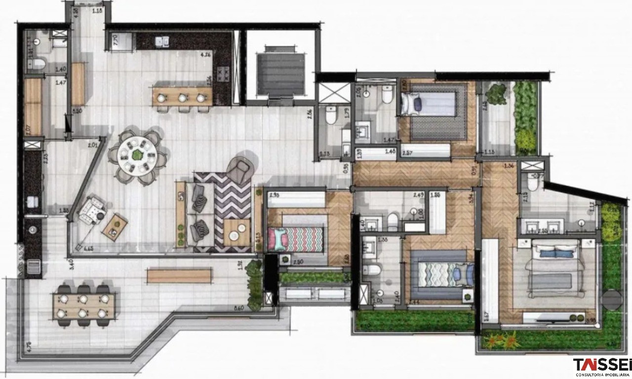 Apartamento, 4 quartos, 197 m² - Foto 14