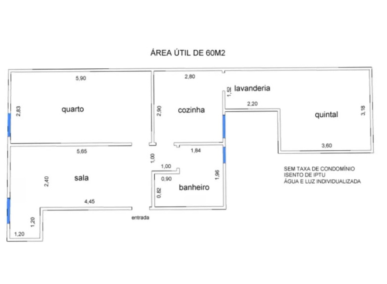 Apartamento, 1 quarto, 60 m² - Foto 2