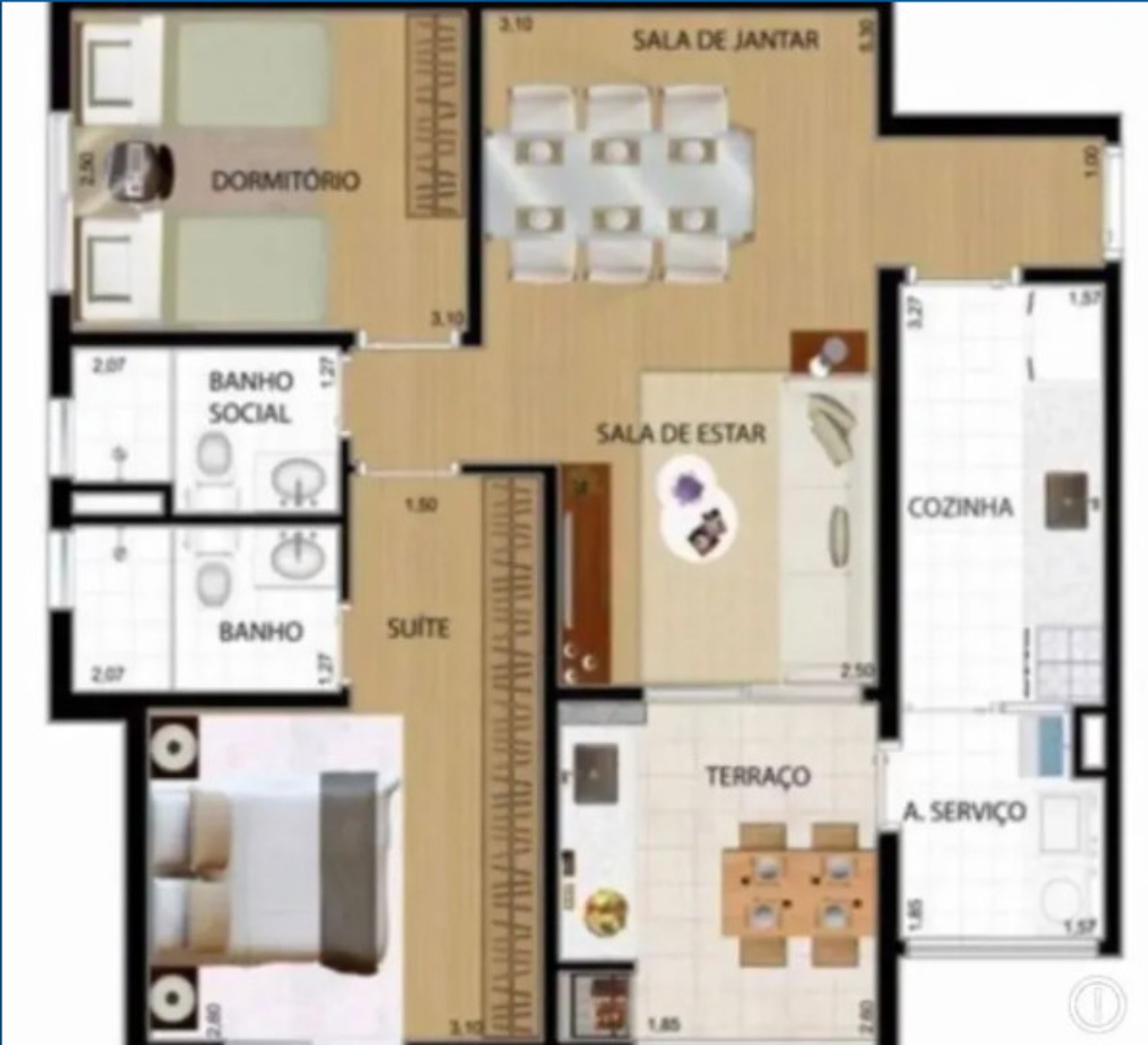 Apartamento, 2 quartos, 65 m² - Foto 7