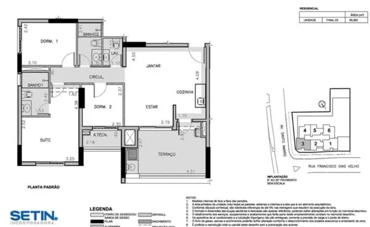 Apartamento, 3 quartos, 85 m² - Foto 3