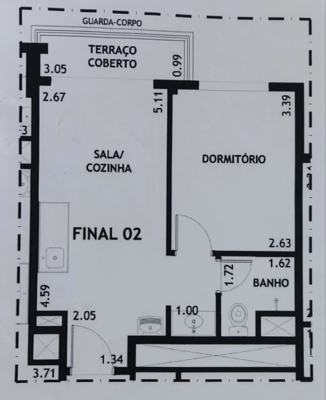 Kitnet-Studio, 31 m² - Foto 5