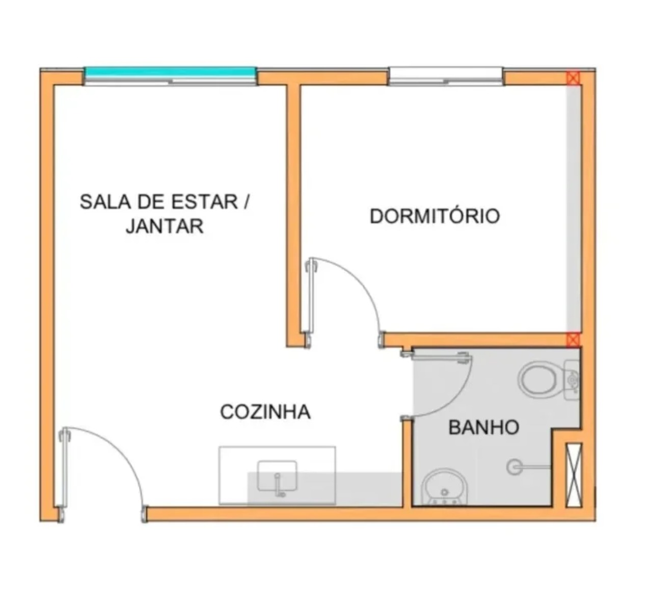Kitnet-Studio, 28 m² - Foto 8