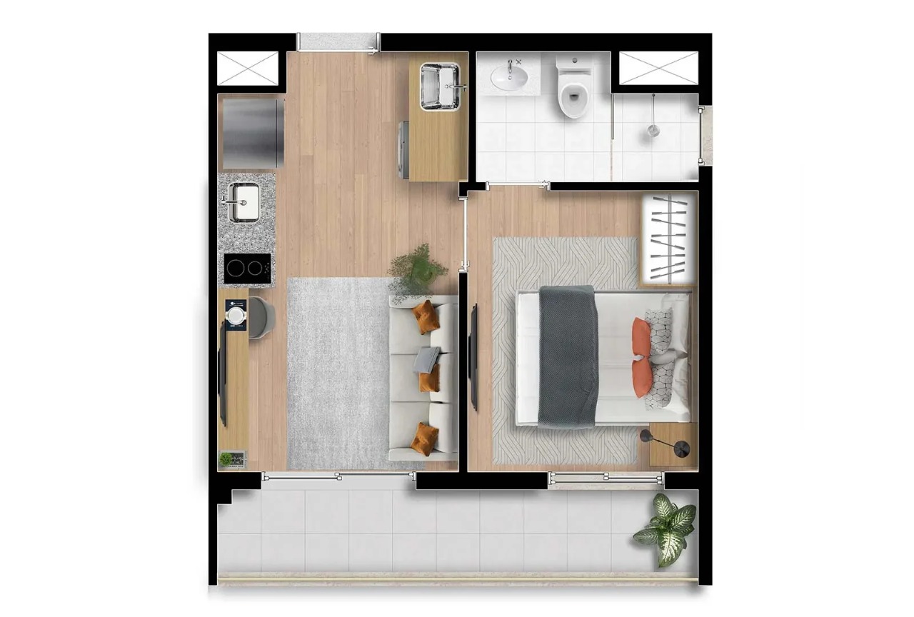 Kitnet-Studio, 32 m² - Foto 8