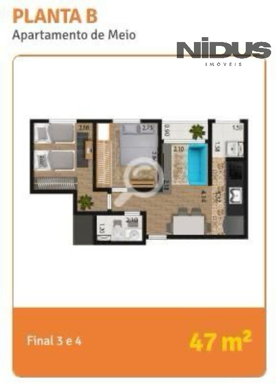 Apartamento, 2 quartos, 46 m² - Foto 18