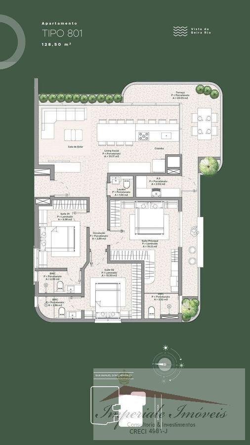 Apartamento à venda em itajaí-sc, bairro fazenda: 3 quartos,