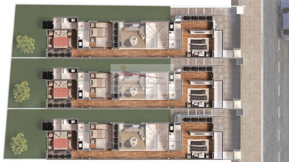 Sobrado de luxo no centro de itajaí-sc: 3 quartos, 3 suítes,