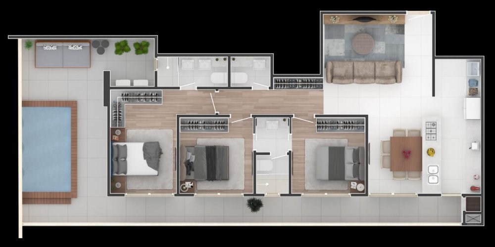 Apartamento de alto padrão à venda em itajaí-sc, 3 quartos, 